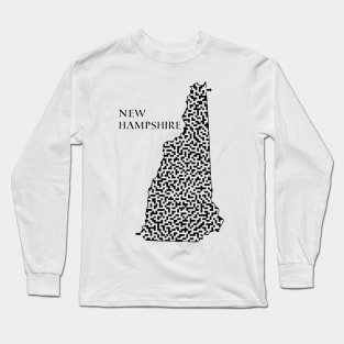 State of New Hampshire Maze Long Sleeve T-Shirt
